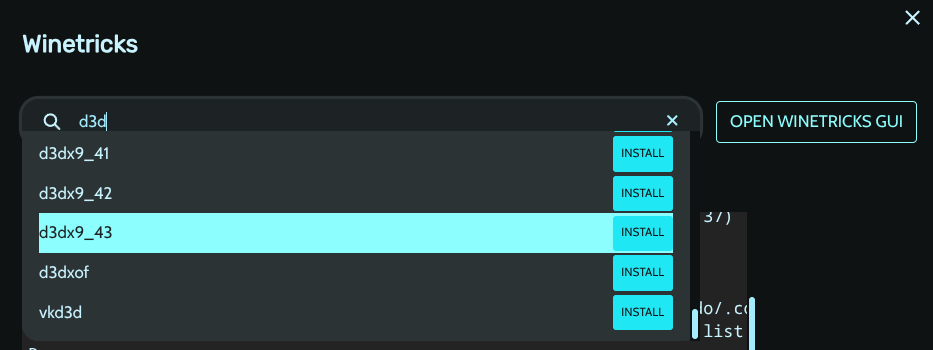 Install the correct d3dx9 package