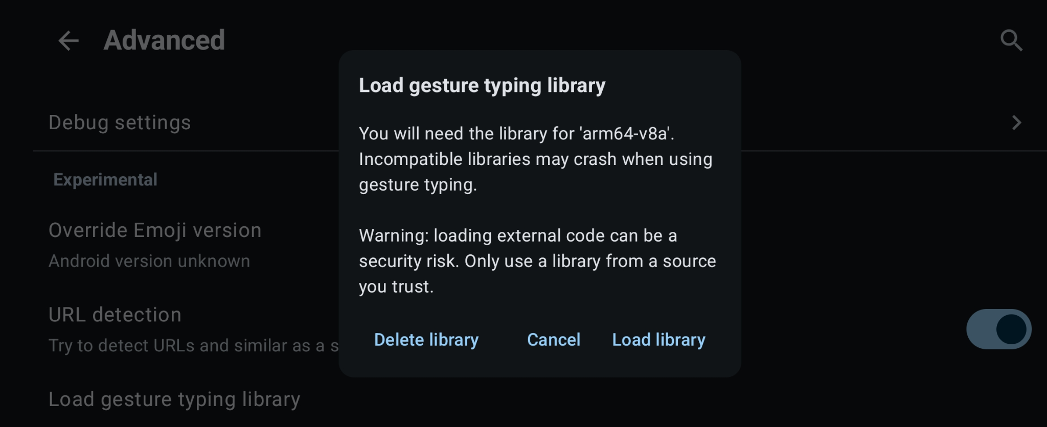 Heliboard Advanced Settings