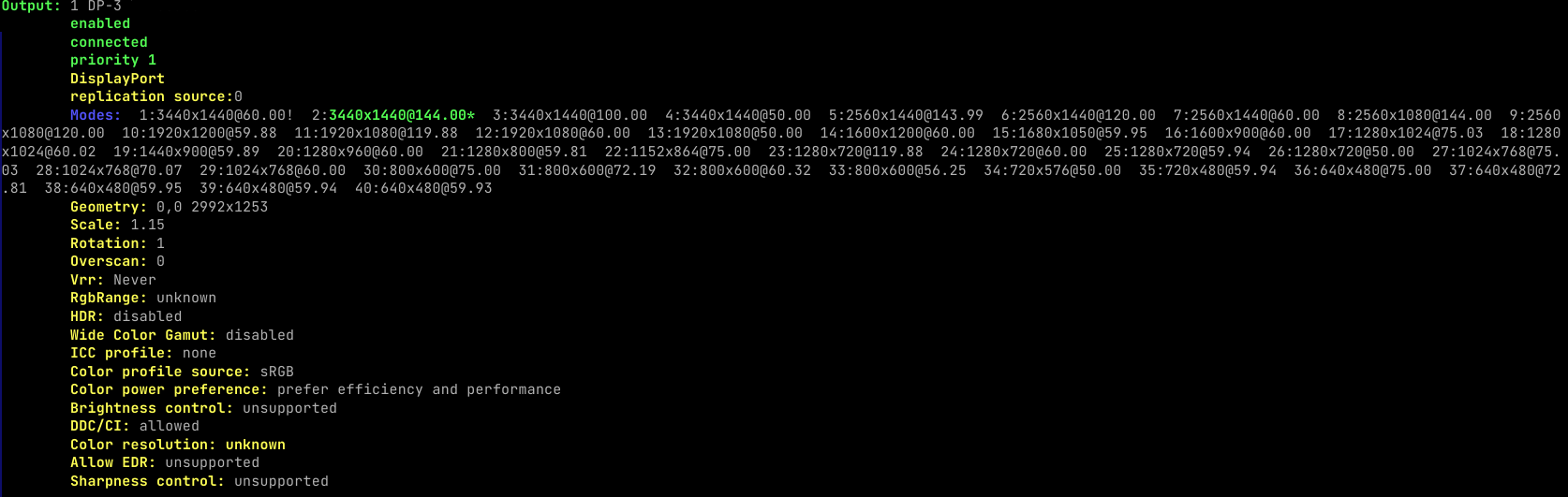 kscreendoctor output